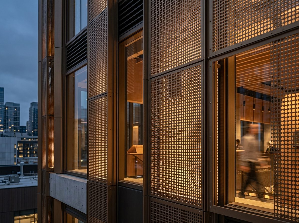 Teardrop Gradient Perforated Screen